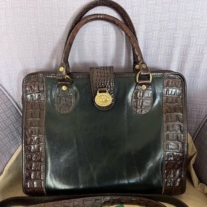 Beautiful vintage Brahmin Tuscan croc bag